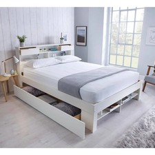 Fabio Wooden Storage Bed Frame