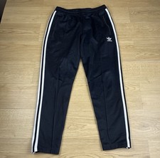 Adidas Originals 3-Stripes Beckenbauer Track Pants Black/White Trefoil Medium