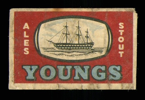 Matchbox label brewery youngs - matchbox,