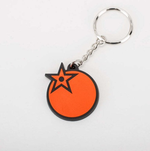 Orange bikes keyring - bikes,