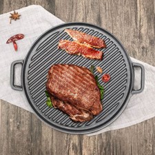 XL Cast Iron Grill Pan Skillet