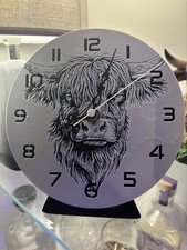 clock  "highland cow"