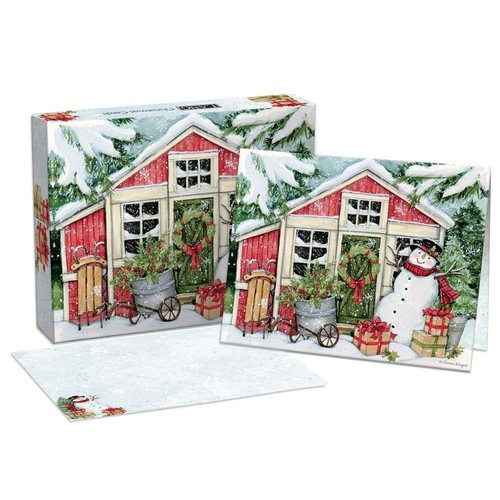 Lang snowman farmhouse boxed - lang, snowman's