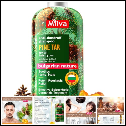 Pine tar shampoo 200ml - pine,