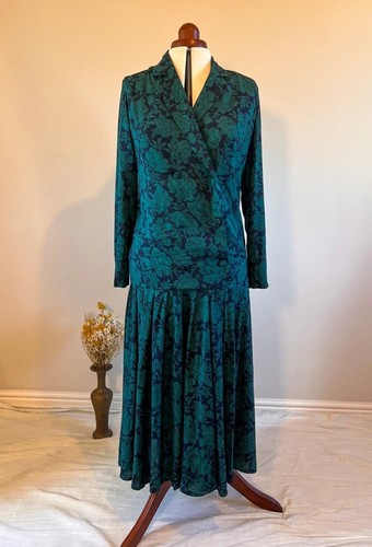 Vintage 80s laura ashley green - ashley,