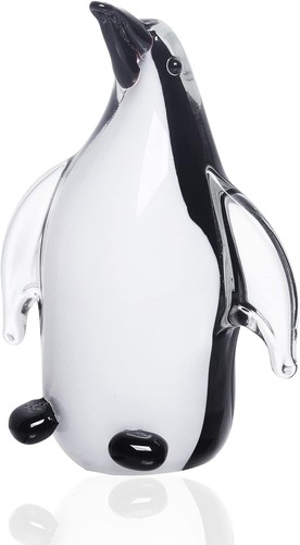 Hand blown glass penguin - hand,