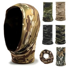 Mesh Tactical Snood Scarf Camo Quick Dry Face Neck Warmer Headover Military Army