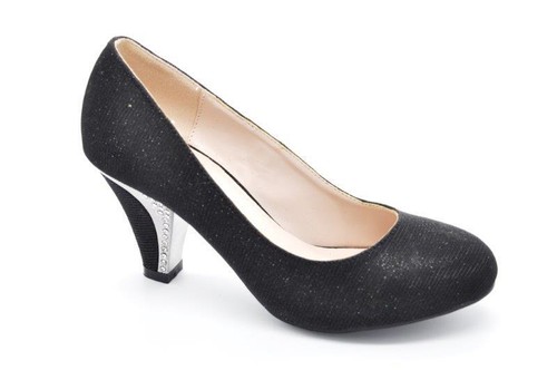 Womens block heel rhinestone - block,