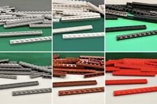 LEGO Plate, 1 x 10 4477, Light Grey, White, Black, Blue, Red, Brown, 10 Pieces