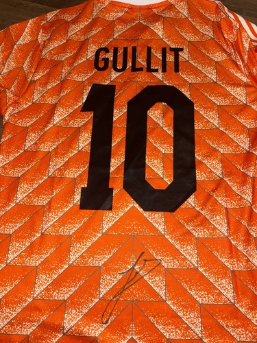 Ruud gullit hand - signed, shirt