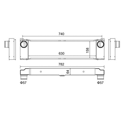 Charge air cooler fits - air,