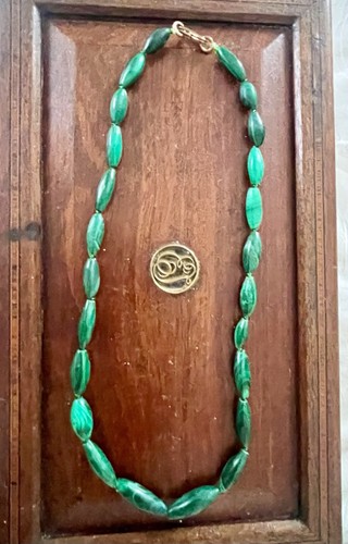Vintage natural malachite - natural,