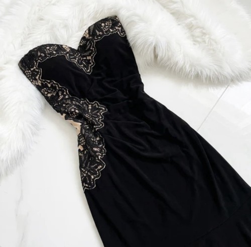 Lipsy black lace - , appliqué