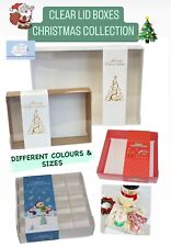 CLEAR LID BOXES-Empty pick and mix sweet box with window & Inserts?CHRISTMAS?