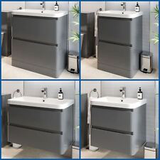 Modern Bathroom Vanity Unit Basin Sink Cabinet Floor Standing Wall Hung Storage