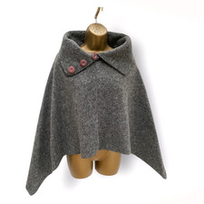Vera Tucci  Wool Blend Poncho
