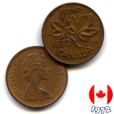 A Canadian 1972  1 Cent Penny