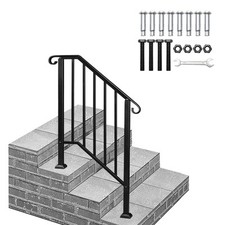Iron step handrail stair - step,