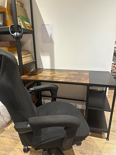 Office desk black - office,