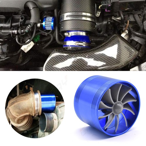 Blue car air intake turbonator - intake,