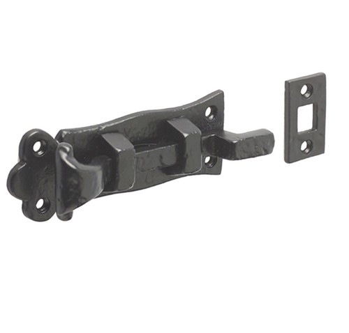 Cranked black cast iron - 4-1/2",