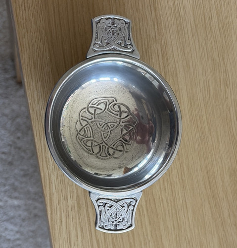 Pewter celtic knot design bowl - pewter,