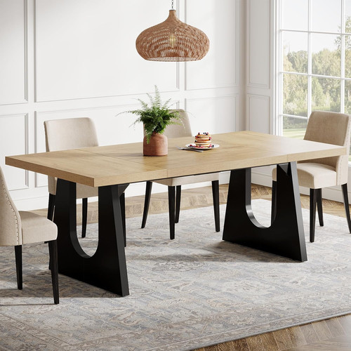 Rustic inch dining table - 70.9-inch,