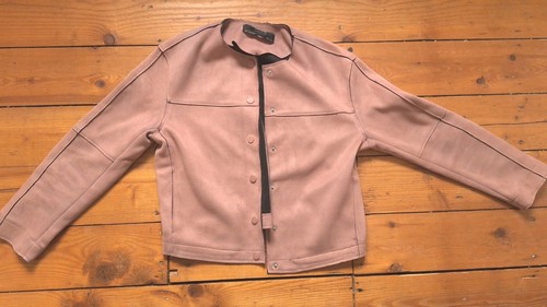 Zara pink faux suede jacket - zara,