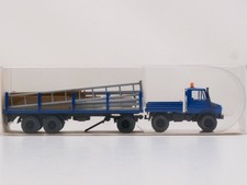 Wiking 27392 Unimog U1700 Stake Trailer Load 1:87 Mint! OVP 1704-21-85