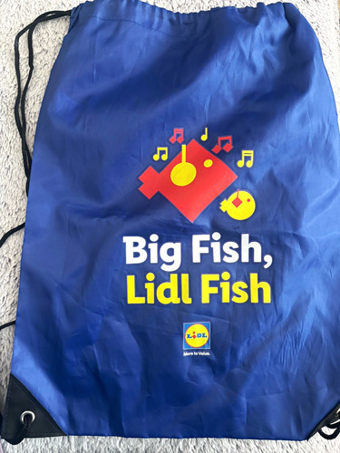 Lidl blue polyester drawstring - lidl,