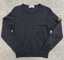 Stone Island Junior Badge Logo Crewneck / Fleece Top, Kids Age 7-8yrs RRP£160