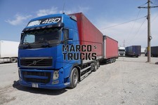 Truck Photo Volvo FH 460 Tarpaulin Semi-Truck Turkey Blue #w2wt