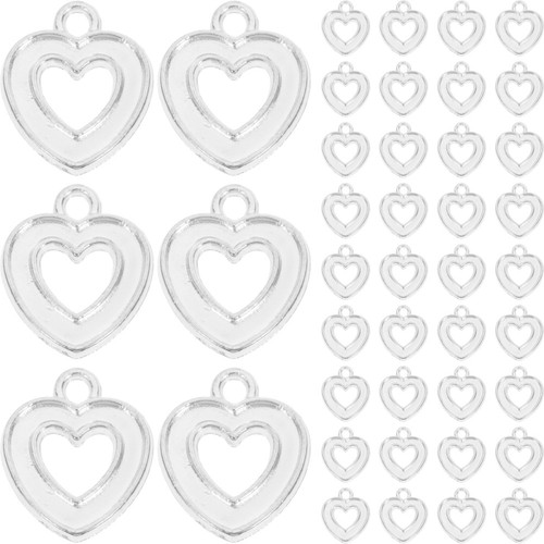 100pcs heart charms - ,