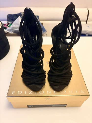 Giuseppe zanotti black strappy - zanotti,