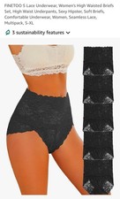 High Leg Briefs Knickers 5 Pack