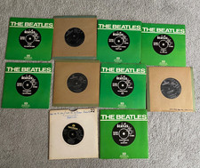 10 Beatles singles 45rpm vinyl 7 inch records