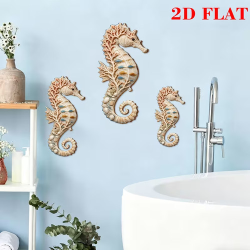 Wooden seahorse design - 3,