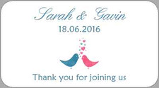  Mini Wedding Favour Stickers