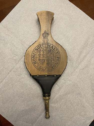 Antique fireplace bellows wood - fireplace,