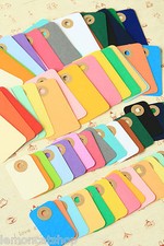 Colour Tags 20pc handmade DIY craft wedding wishing tree gift tags jar labels