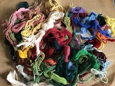 Job Lot Tapestry Wool Yarn Unbranded Mixed Colours Various New/Used Approx 55gra