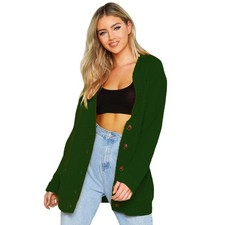 Women Ladies Cable Chunky Knit