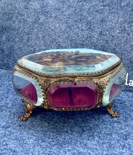 Vintage french beveled glass - vintage,
