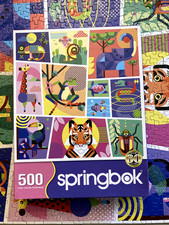 Springbok jigsaw puzzle "Geometric Jungle" - 500 pieces - complete