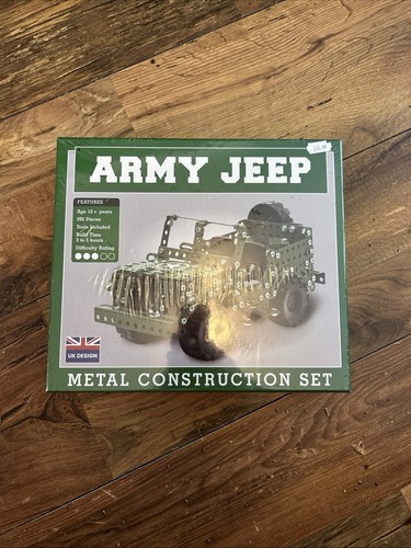 Army jeep metal construction - metal,