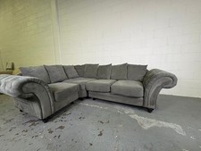 Grey  corner winged arm sofa  DELIVERY AVAILABLE