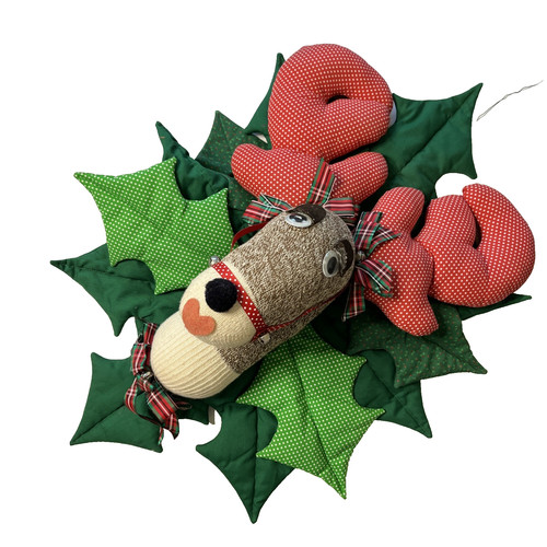 Handmade sock monkey - handmade, reindeer