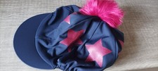 Riding Hat Silk - navy/cerise