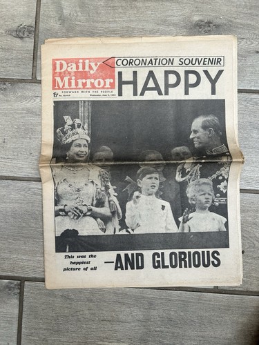 Original coronation newspaper - original,