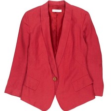 Nicole Farhi Red Linen Blazer